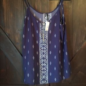 Tank cami blue print Maurices